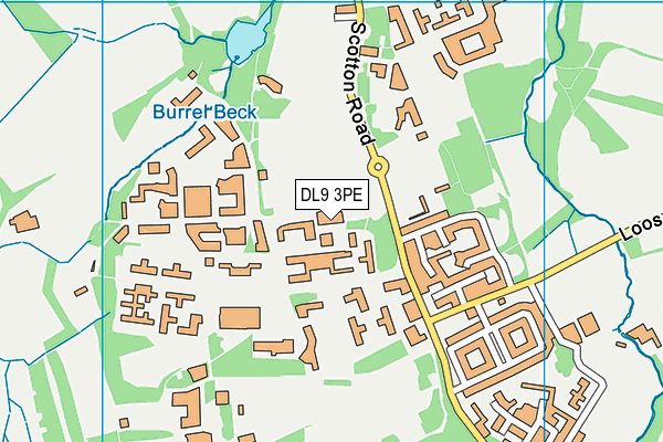 DL9 3PE map - OS VectorMap District (Ordnance Survey)