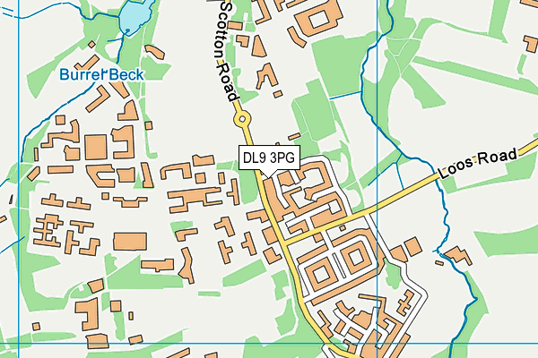 DL9 3PG map - OS VectorMap District (Ordnance Survey)