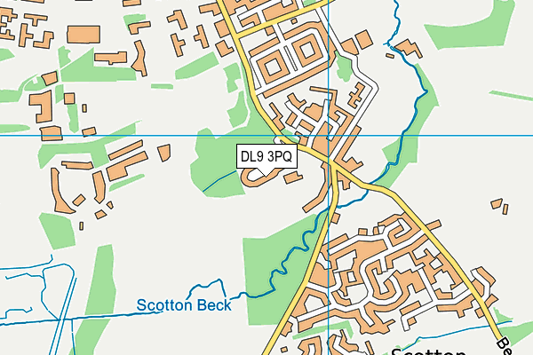 DL9 3PQ map - OS VectorMap District (Ordnance Survey)