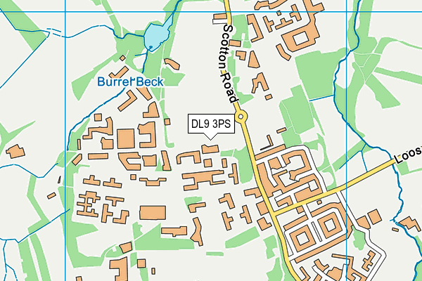 DL9 3PS map - OS VectorMap District (Ordnance Survey)