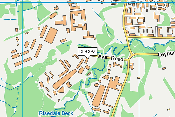 DL9 3PZ map - OS VectorMap District (Ordnance Survey)