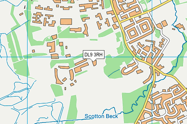 DL9 3RH map - OS VectorMap District (Ordnance Survey)