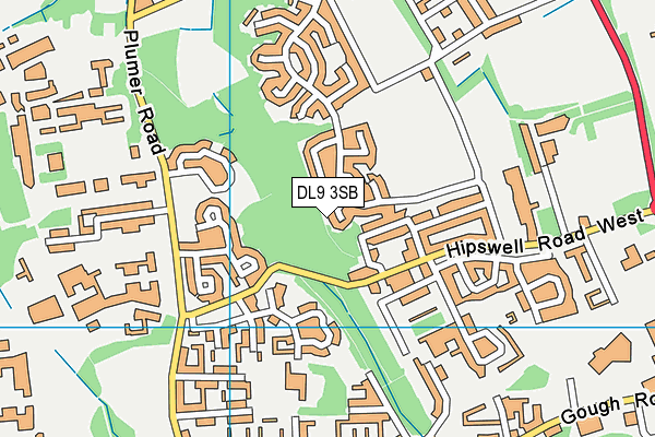 DL9 3SB map - OS VectorMap District (Ordnance Survey)