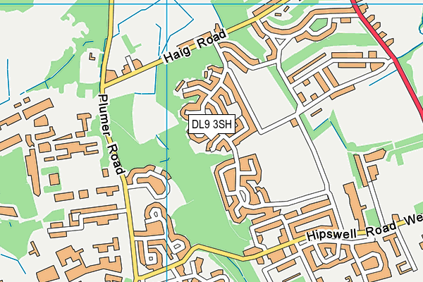 DL9 3SH map - OS VectorMap District (Ordnance Survey)