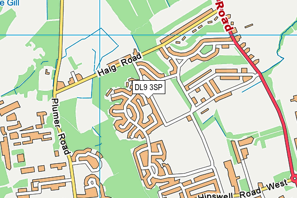 DL9 3SP map - OS VectorMap District (Ordnance Survey)