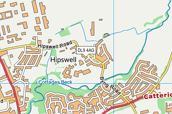 DL9 4AG map - OS VectorMap District (Ordnance Survey)