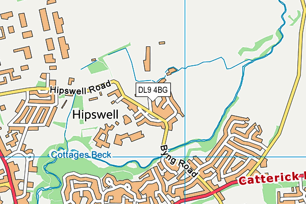 DL9 4BG map - OS VectorMap District (Ordnance Survey)