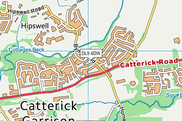DL9 4DW map - OS VectorMap District (Ordnance Survey)
