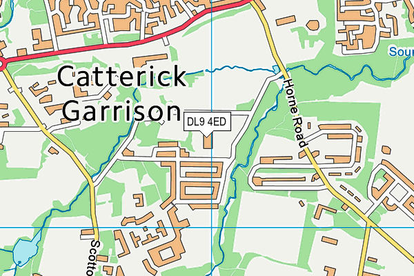 Catterick Garrison, Le Cateau Community Primary School map (DL9 4ED) - OS VectorMap District (Ordnance Survey)