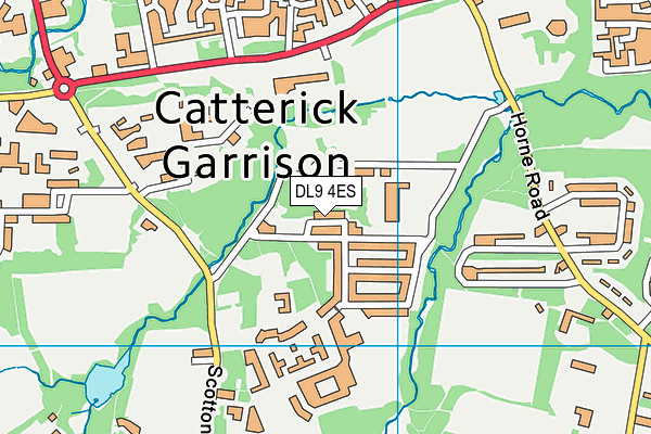 DL9 4ES map - OS VectorMap District (Ordnance Survey)