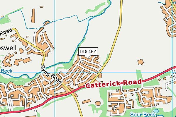 DL9 4EZ map - OS VectorMap District (Ordnance Survey)