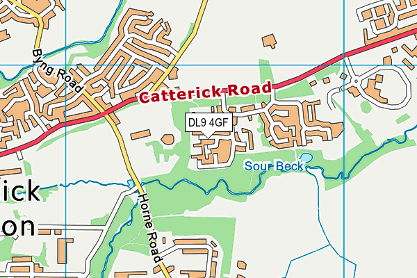 DL9 4GF map - OS VectorMap District (Ordnance Survey)