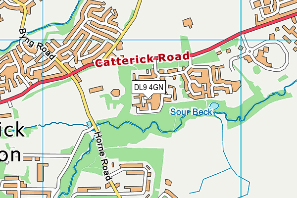 DL9 4GN map - OS VectorMap District (Ordnance Survey)