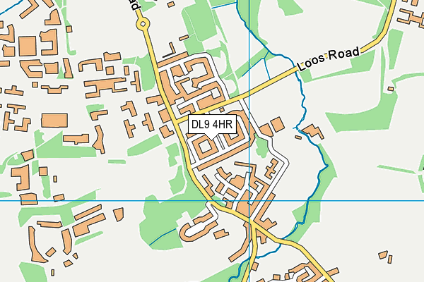 DL9 4HR map - OS VectorMap District (Ordnance Survey)