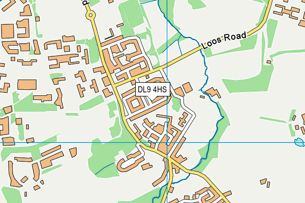 DL9 4HS map - OS VectorMap District (Ordnance Survey)