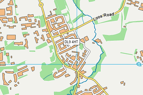 DL9 4HT map - OS VectorMap District (Ordnance Survey)