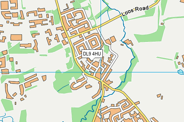 DL9 4HU map - OS VectorMap District (Ordnance Survey)