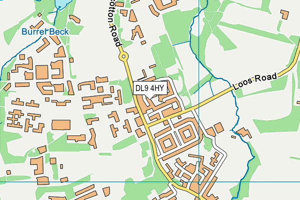 DL9 4HY map - OS VectorMap District (Ordnance Survey)
