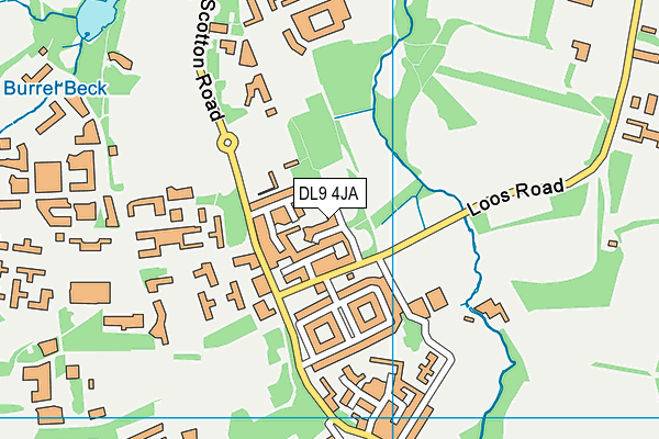 DL9 4JA map - OS VectorMap District (Ordnance Survey)