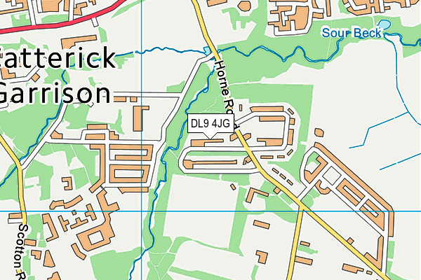 DL9 4JG map - OS VectorMap District (Ordnance Survey)
