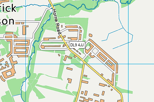 DL9 4JJ map - OS VectorMap District (Ordnance Survey)
