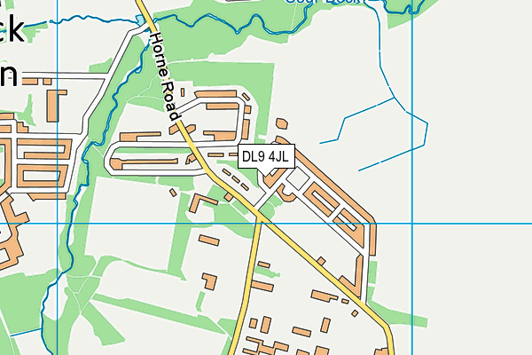 DL9 4JL map - OS VectorMap District (Ordnance Survey)