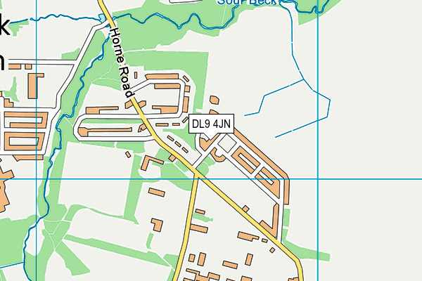 DL9 4JN map - OS VectorMap District (Ordnance Survey)