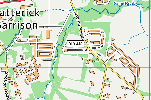 DL9 4JQ map - OS VectorMap District (Ordnance Survey)