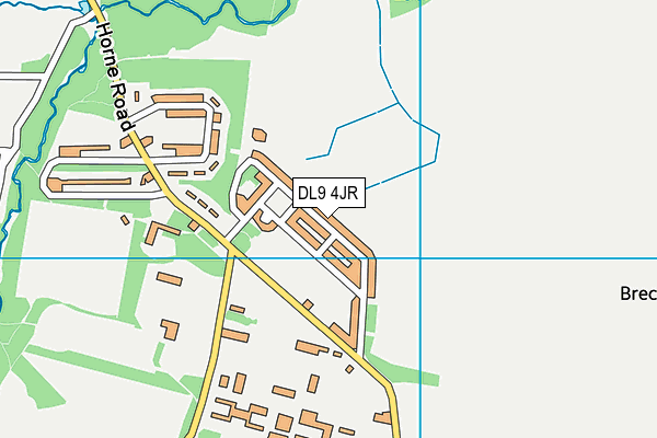 DL9 4JR map - OS VectorMap District (Ordnance Survey)