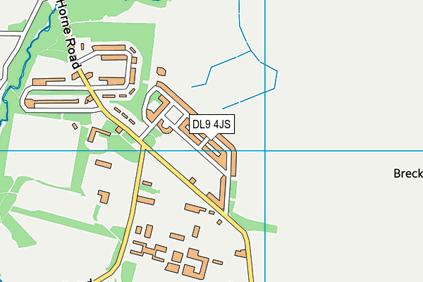 DL9 4JS map - OS VectorMap District (Ordnance Survey)