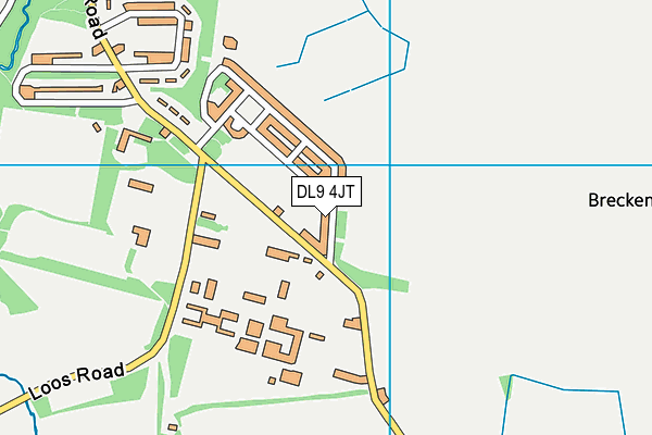 DL9 4JT map - OS VectorMap District (Ordnance Survey)