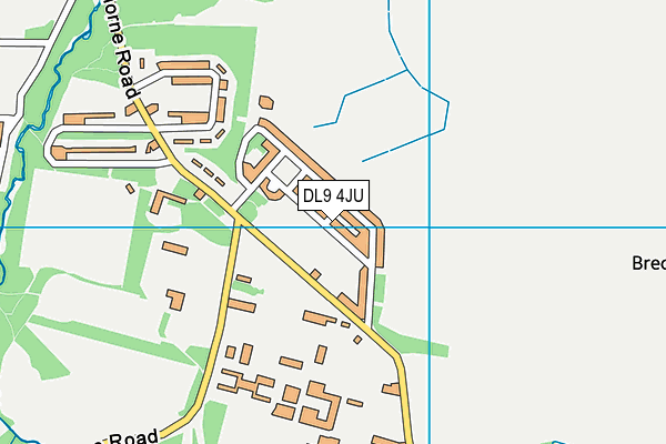 DL9 4JU map - OS VectorMap District (Ordnance Survey)