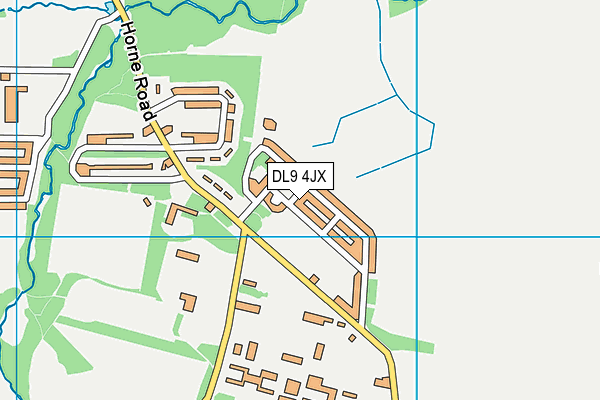 DL9 4JX map - OS VectorMap District (Ordnance Survey)