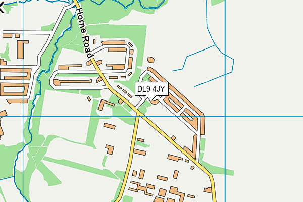 DL9 4JY map - OS VectorMap District (Ordnance Survey)