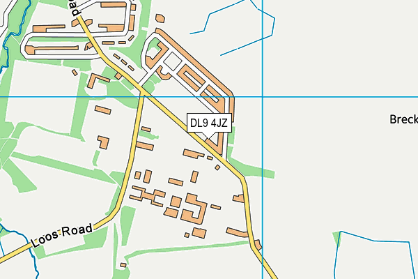 DL9 4JZ map - OS VectorMap District (Ordnance Survey)