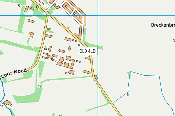 DL9 4LD map - OS VectorMap District (Ordnance Survey)