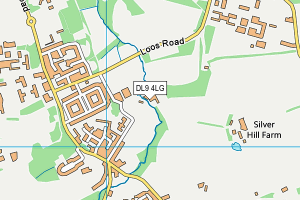 DL9 4LG map - OS VectorMap District (Ordnance Survey)