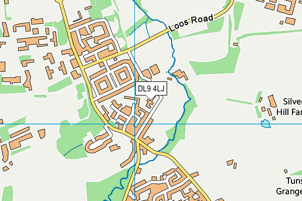 DL9 4LJ map - OS VectorMap District (Ordnance Survey)