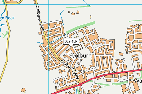 DL9 4LP map - OS VectorMap District (Ordnance Survey)
