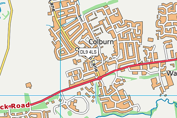 Colburn Community Primary School map (DL9 4LS) - OS VectorMap District (Ordnance Survey)