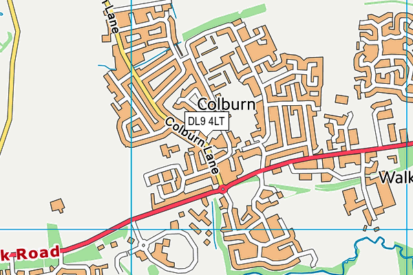 DL9 4LT map - OS VectorMap District (Ordnance Survey)