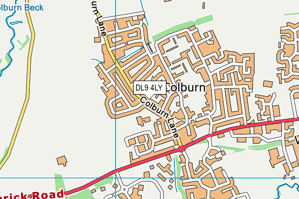 DL9 4LY map - OS VectorMap District (Ordnance Survey)