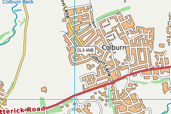 DL9 4NB map - OS VectorMap District (Ordnance Survey)