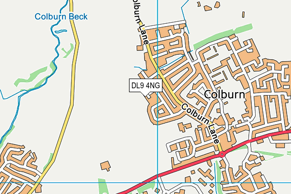 DL9 4NG map - OS VectorMap District (Ordnance Survey)