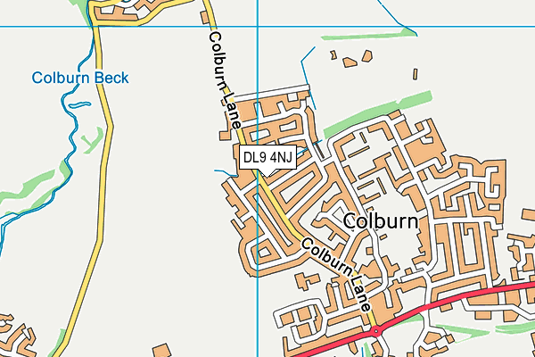 DL9 4NJ map - OS VectorMap District (Ordnance Survey)