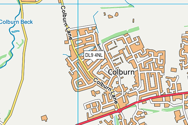 DL9 4NL map - OS VectorMap District (Ordnance Survey)
