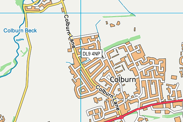 DL9 4NP map - OS VectorMap District (Ordnance Survey)