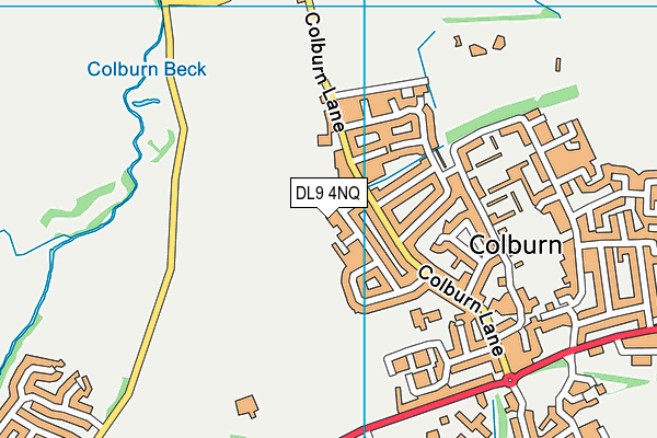 DL9 4NQ map - OS VectorMap District (Ordnance Survey)