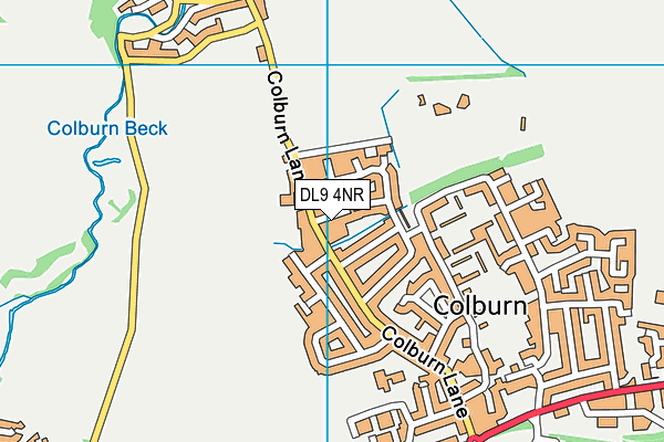 DL9 4NR map - OS VectorMap District (Ordnance Survey)