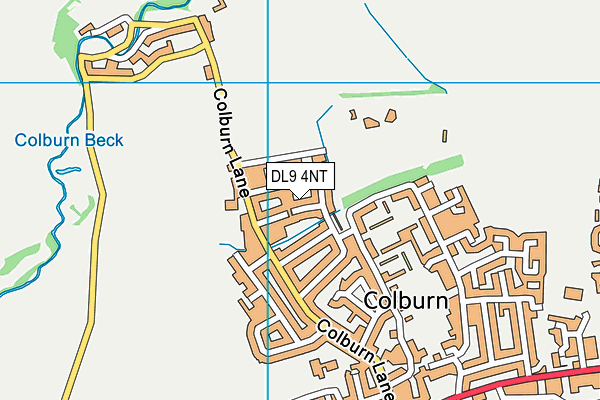 DL9 4NT map - OS VectorMap District (Ordnance Survey)